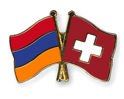 Fahnen Pins Armenien Schweiz