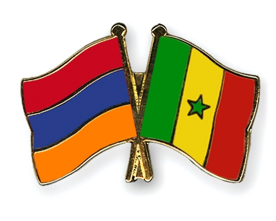 Fahnen Pins Armenien Senegal