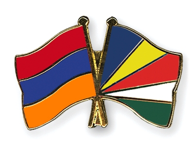 Fahnen Pins Armenien Seychellen