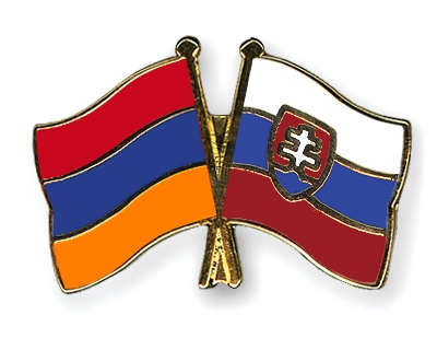 Fahnen Pins Armenien Slowakei