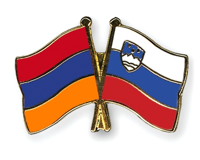 Fahnen Pins Armenien Slowenien