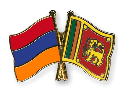 Fahnen Pins Armenien Sri-Lanka