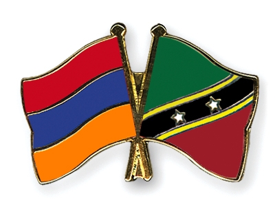 Fahnen Pins Armenien St-Kitts-und-Nevis
