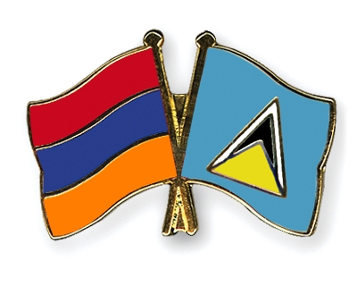 Fahnen Pins Armenien St-Lucia