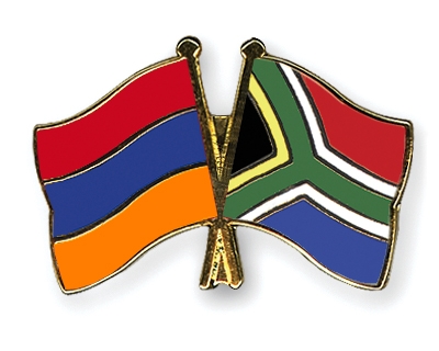 Fahnen Pins Armenien Sdafrika