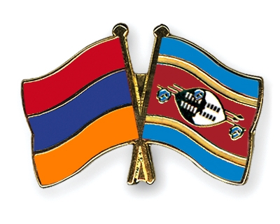 Fahnen Pins Armenien Swasiland