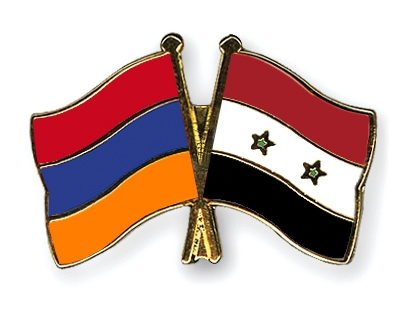 Fahnen Pins Armenien Syrien