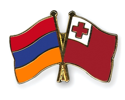 Fahnen Pins Armenien Tonga