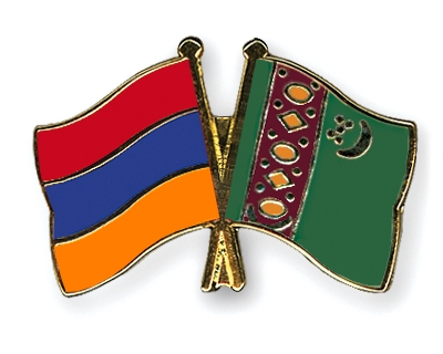 Fahnen Pins Armenien Turkmenistan