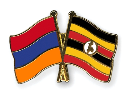 Fahnen Pins Armenien Uganda
