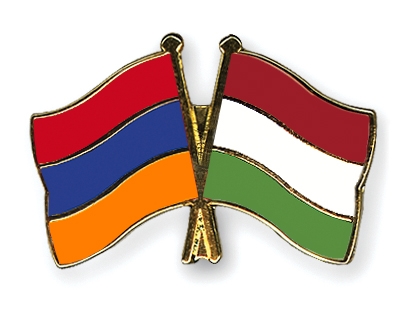 Fahnen Pins Armenien Ungarn