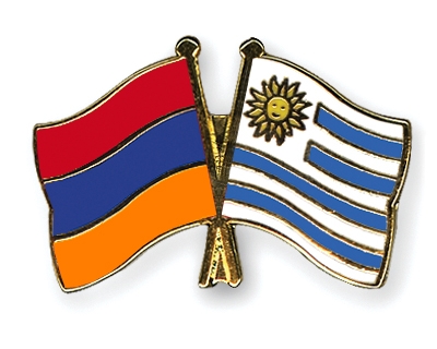 Fahnen Pins Armenien Uruguay