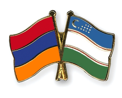 Fahnen Pins Armenien Usbekistan