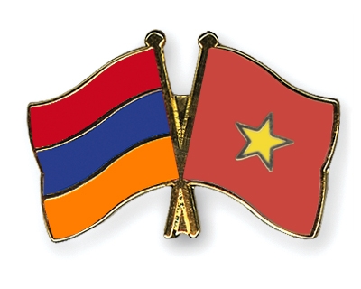 Fahnen Pins Armenien Vietnam