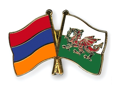 Fahnen Pins Armenien Wales