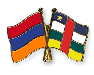 Fahnen Pins Armenien Zentralafrikanische-Republik