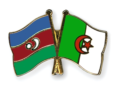Fahnen Pins Aserbaidschan Algerien