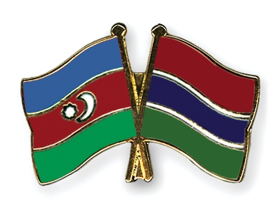 Fahnen Pins Aserbaidschan Gambia