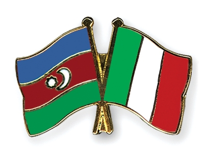 Fahnen Pins Aserbaidschan Italien