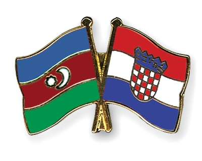 Fahnen Pins Aserbaidschan Kroatien