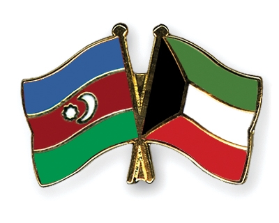 Fahnen Pins Aserbaidschan Kuwait