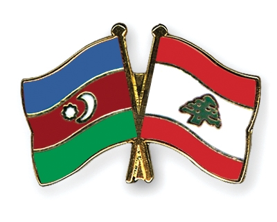 Fahnen Pins Aserbaidschan Libanon