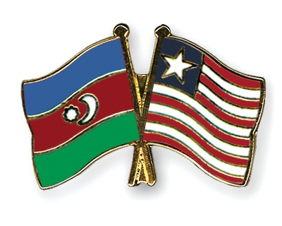 Fahnen Pins Aserbaidschan Liberia