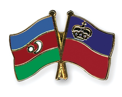 Fahnen Pins Aserbaidschan Liechtenstein