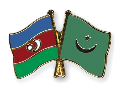 Fahnen Pins Aserbaidschan Mauretanien