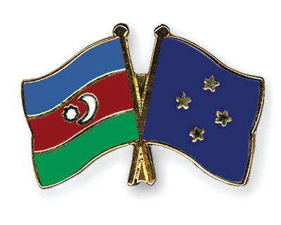 Fahnen Pins Aserbaidschan Mikronesien