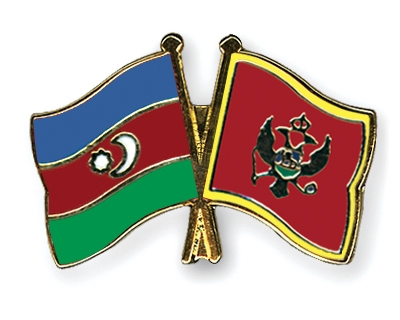Fahnen Pins Aserbaidschan Montenegro