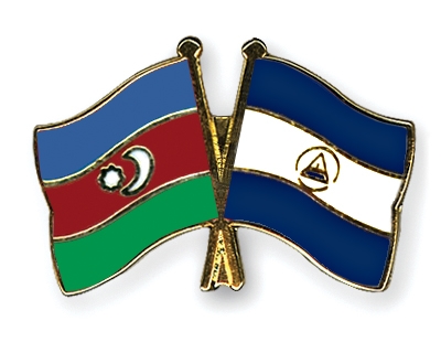 Fahnen Pins Aserbaidschan Nicaragua