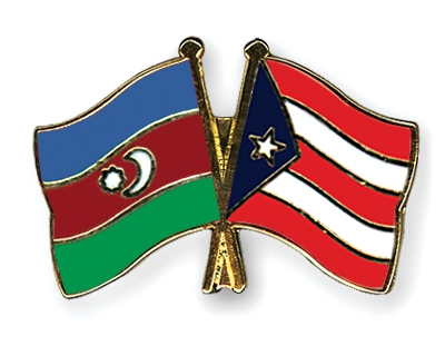 Fahnen Pins Aserbaidschan Puerto-Rico