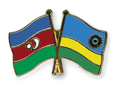 Fahnen Pins Aserbaidschan Ruanda