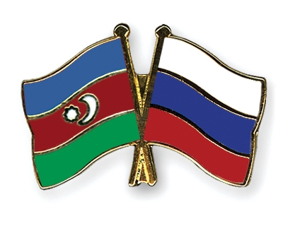 Fahnen Pins Aserbaidschan Russland
