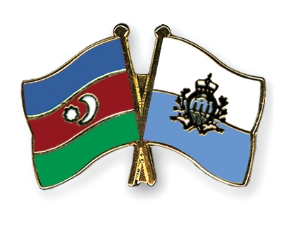 Fahnen Pins Aserbaidschan San-Marino