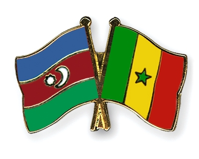 Fahnen Pins Aserbaidschan Senegal