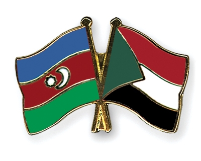Fahnen Pins Aserbaidschan Sudan