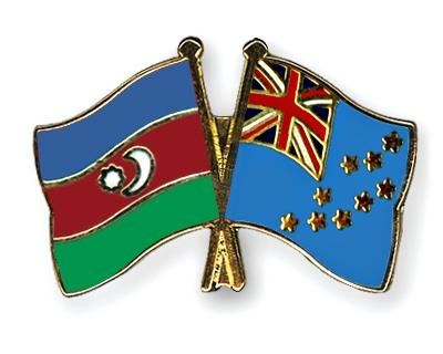 Fahnen Pins Aserbaidschan Tuvalu