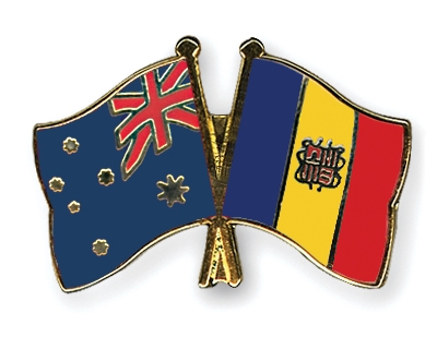 Fahnen Pins Australien Andorra