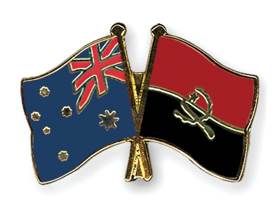 Fahnen Pins Australien Angola