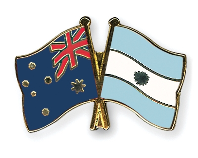 Fahnen Pins Australien Argentinien