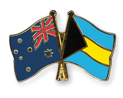 Fahnen Pins Australien Bahamas