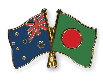 Fahnen Pins Australien Bangladesch