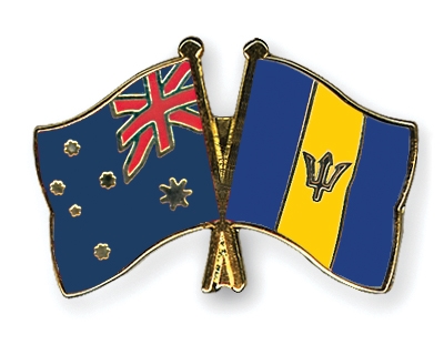 Fahnen Pins Australien Barbados