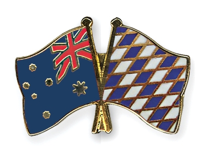 Fahnen Pins Australien Bayern