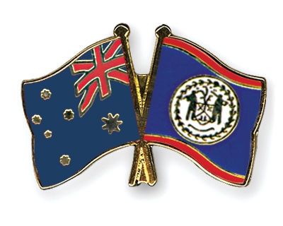 Fahnen Pins Australien Belize