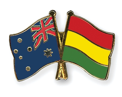 Fahnen Pins Australien Bolivien