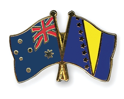 Fahnen Pins Australien Bosnien-und-Herzegowina