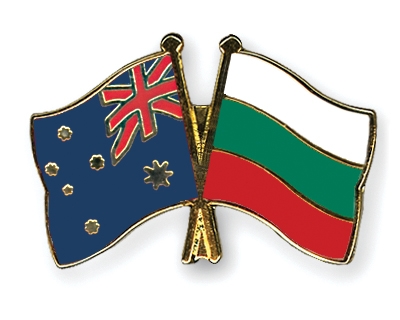 Fahnen Pins Australien Bulgarien